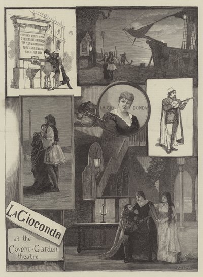 La Gioconda på Covent Garden Theatre af Amedee Forestier